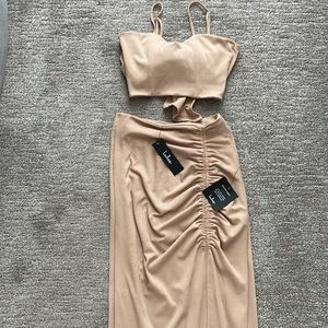 Brand new with tags lulus two piece skirt set